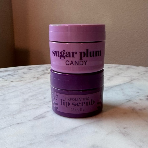 Bath & Body Works Sugar Plum Candy Lip Scrub and Mask Bundle - NEW, 0.5 oz EACH - Picture 2 of 4